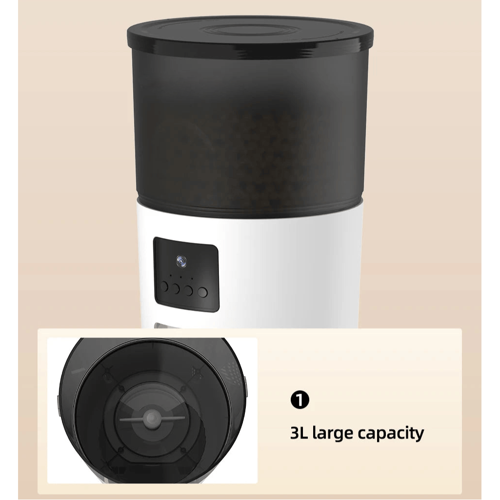 3L Automatic Pet Feeder with Camera